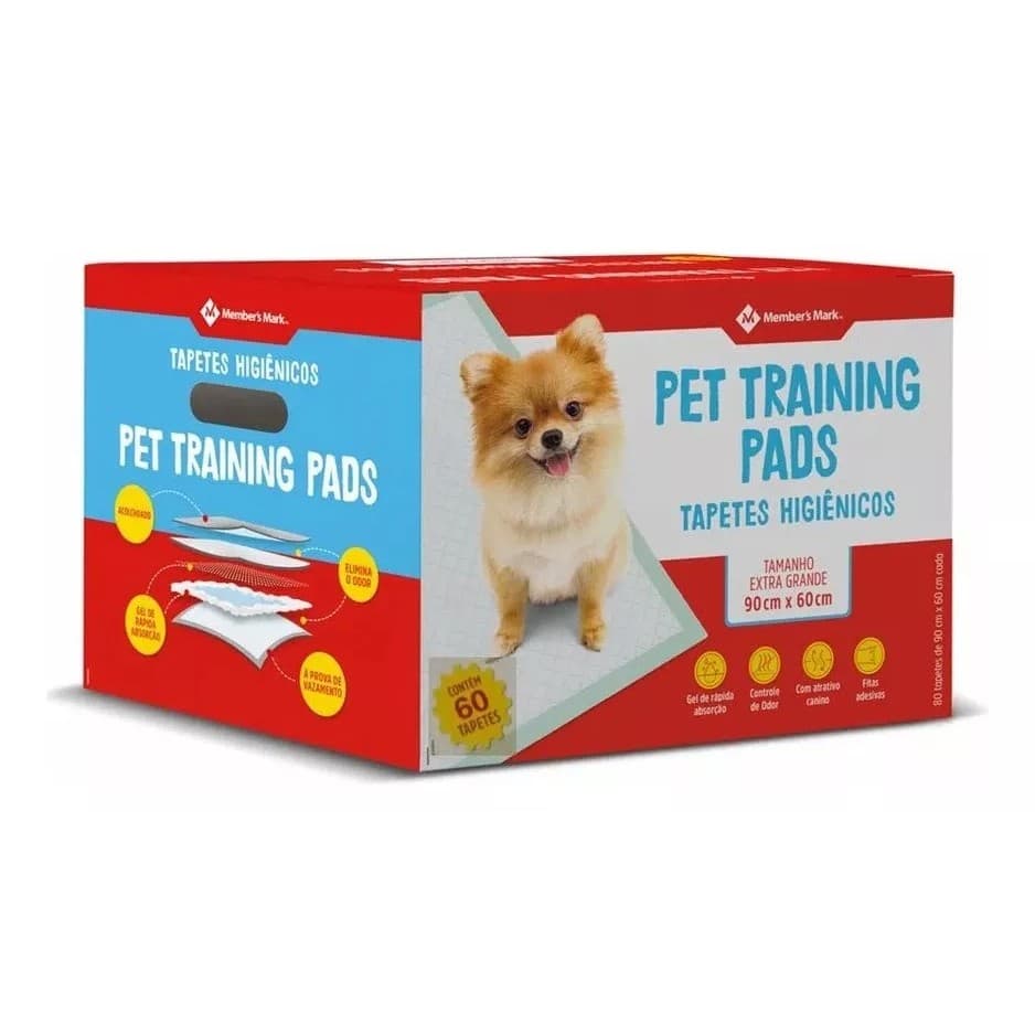 Tapete Higiênico Para Cães Pet Training Pads 90x60cm 60 Unds
