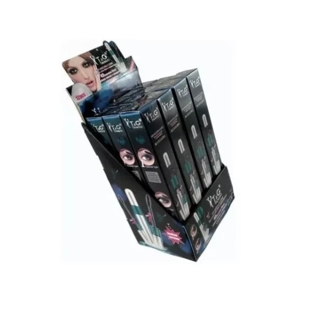 Caixa Rimel 4d Tango Com 12 Unidades Cor Preto