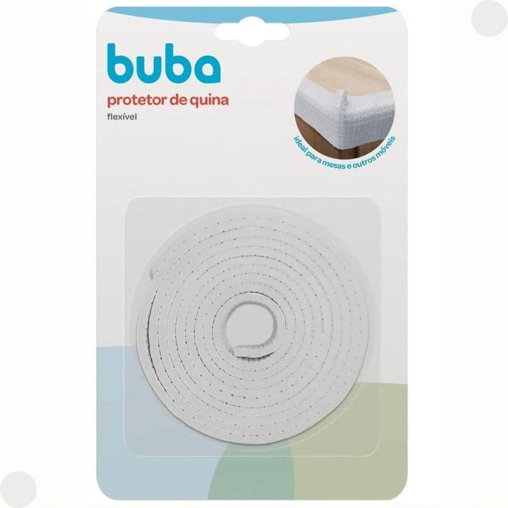 Protetor de Quina e Borda Branco Flexível 08331 - Buba