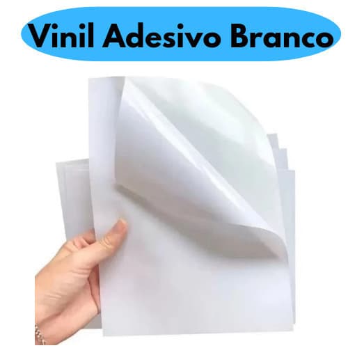 10 Adesivos Vinil Branco A4 para jato de tinta Resistente a Água MasterPrint