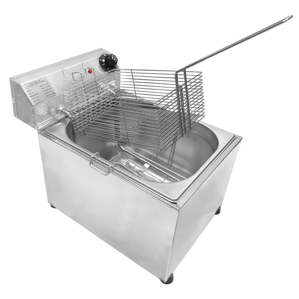 Fritadeira Industrial Eletrica 10 L de Mesa c/ Zona Fria 220V