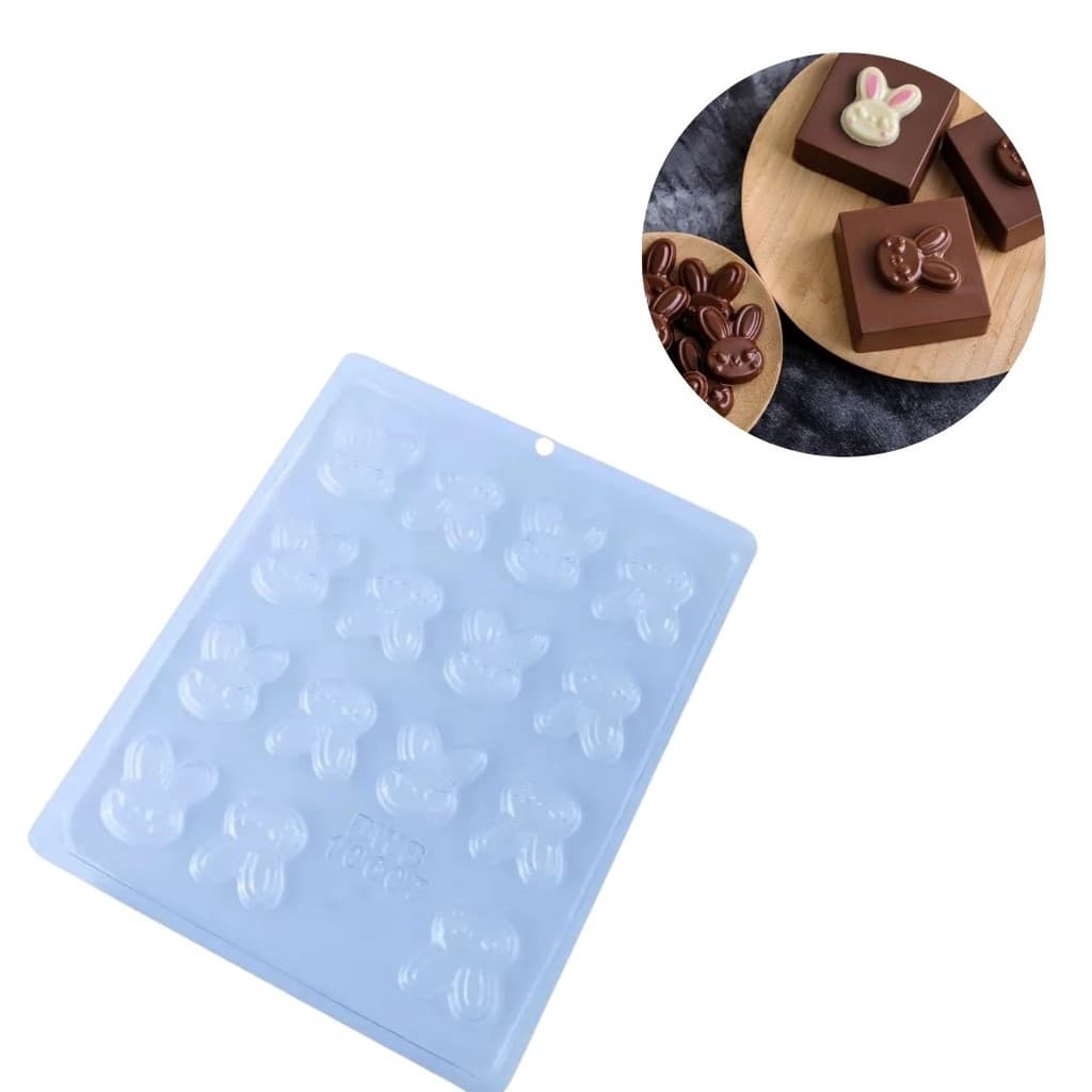 1~10 FORMA SIMPLES,APLIQUE DE COELHO Cod-10607 ( BWB SP SIMPLES ) (CHOCO)