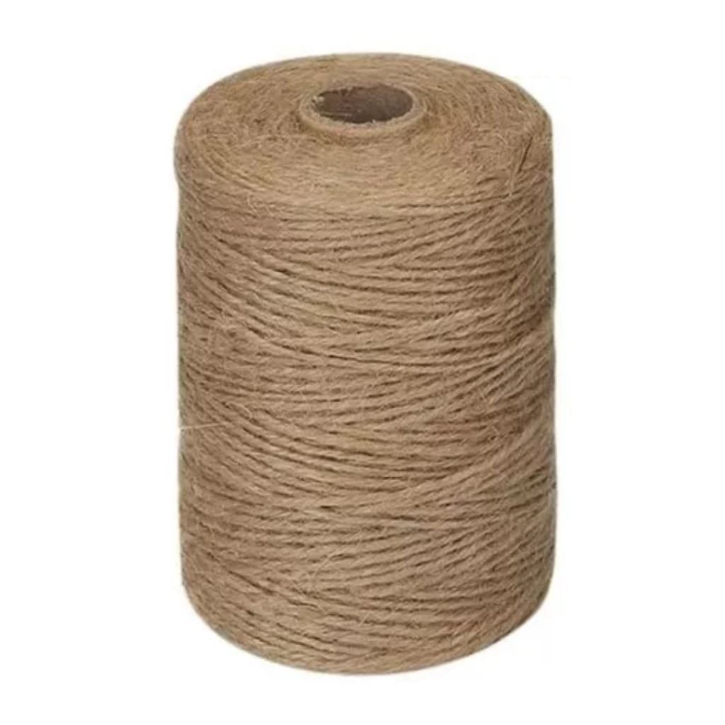 1 Rolo Fio Cordão Barbante Rami Juta 2 Mm 200 Gr 100 Metros Lembrancinha Artesanato