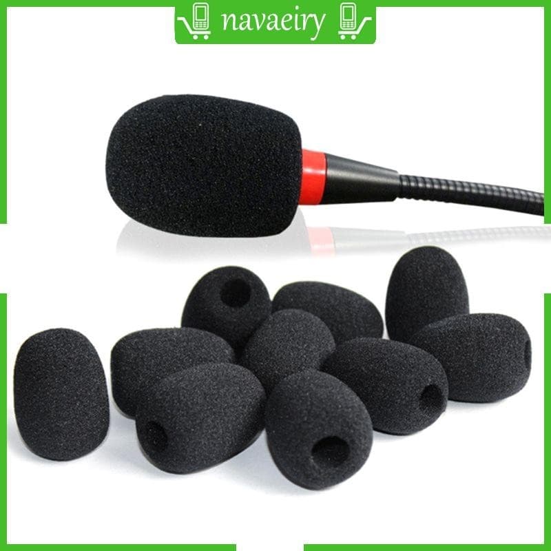 nava 10pcs Capa Substituição Gooseneck Sponge Microfone Pára-Brisas