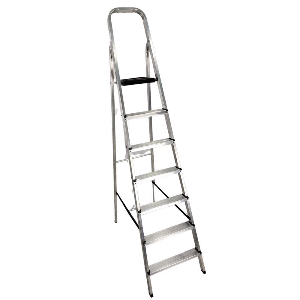 Escada Domestica de Alumínio 7 Degraus EVE1027 EVALD