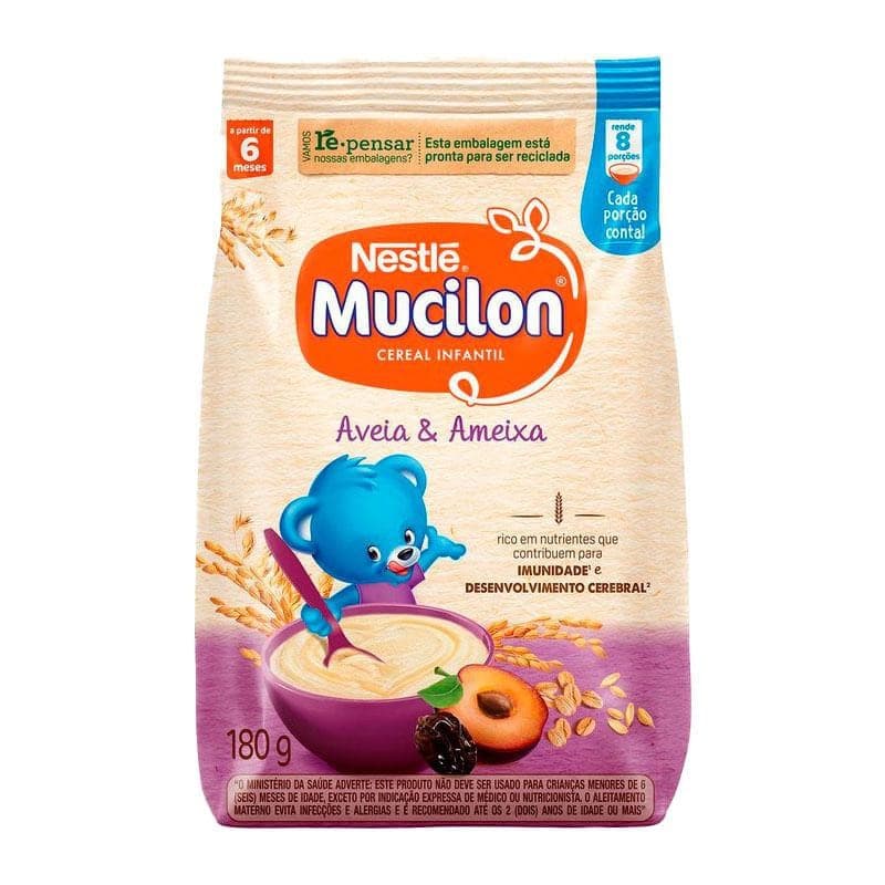 Cereal Infantil Mucilon Aveia e Ameixa 180g