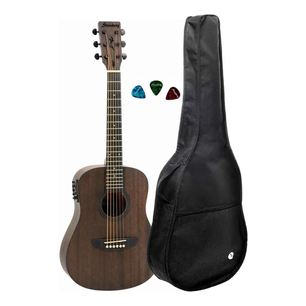 Violão Elétrico Mini Folk Strinberg Fs2b Tos +capa Reforçada