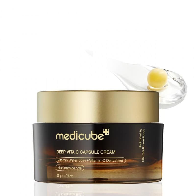 Medicube Deep Vita C Cápsula Creme Iluminador Firmador Barreira Da Pele Vitamina Facial Cuidados Faciais 55ml