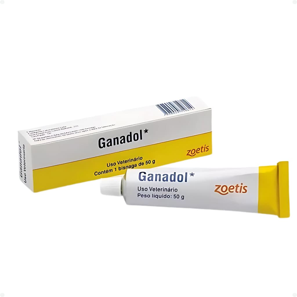 Ganadol 50g Pomada Mágica Cicatrizante Veterinária P/ Cães Gatos Cavalos Bovinos