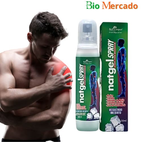 Kit 3 - Gel Massageador Natgel 120g Spray - Bell Corpus -Dores