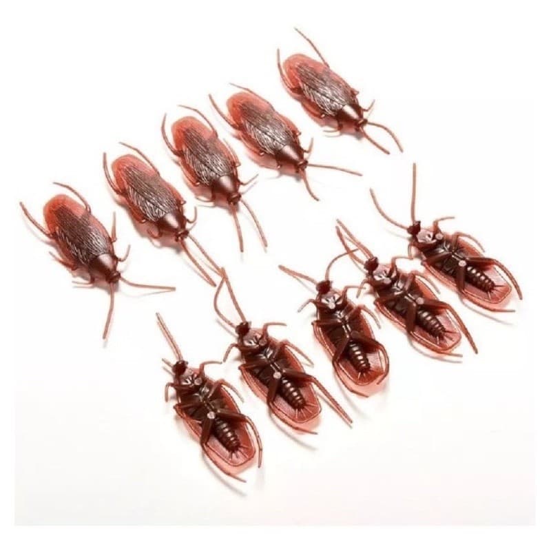 10 Barata de Brinquedo Mentira Realista Simulação Borracha Pegadinha Mágica