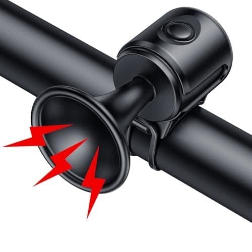 Bicicleta Eletrônica Buzina De Alerta Alto Som 120dB IPX4 À Prova D'água Adequada Para De Estrada E Montanha