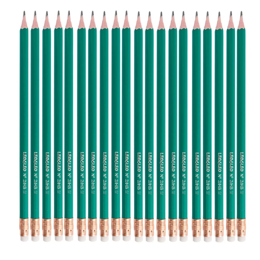 Lapis HB Sextavado Escolar com Borracha