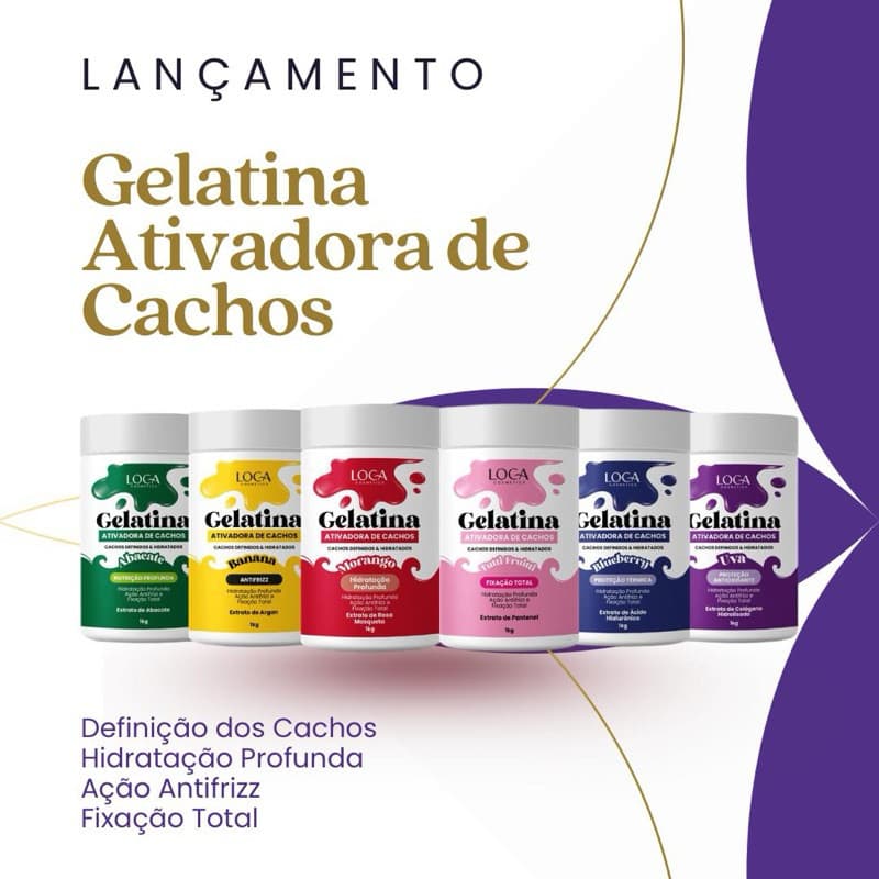 Gelatina Loca 1Kg - Ativadora de Cachos