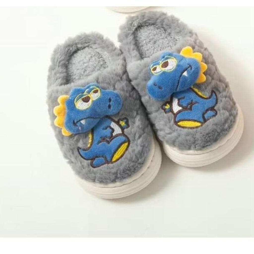 Pantufa para o inverno modelo Dinossauro/ Pantufa Infantil