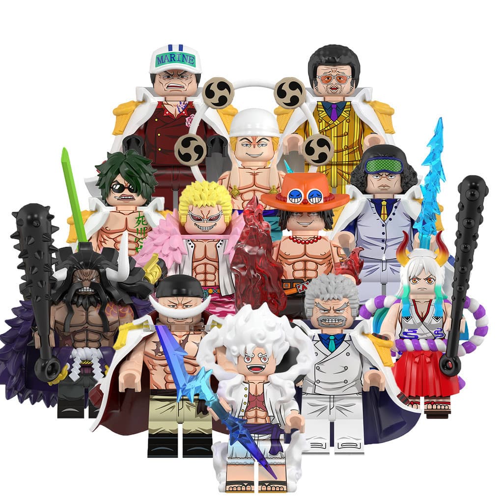 WM6189 Series Anime Action Figure Bloco De Construção Coleção Brinquedos Para Criança