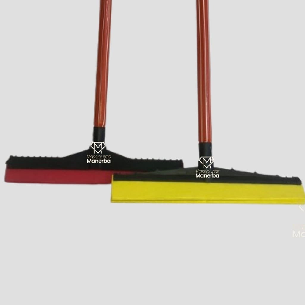 KIT - 2 RODOS PLASTICO 30 CM COM 2 CABOS LISTRADOS