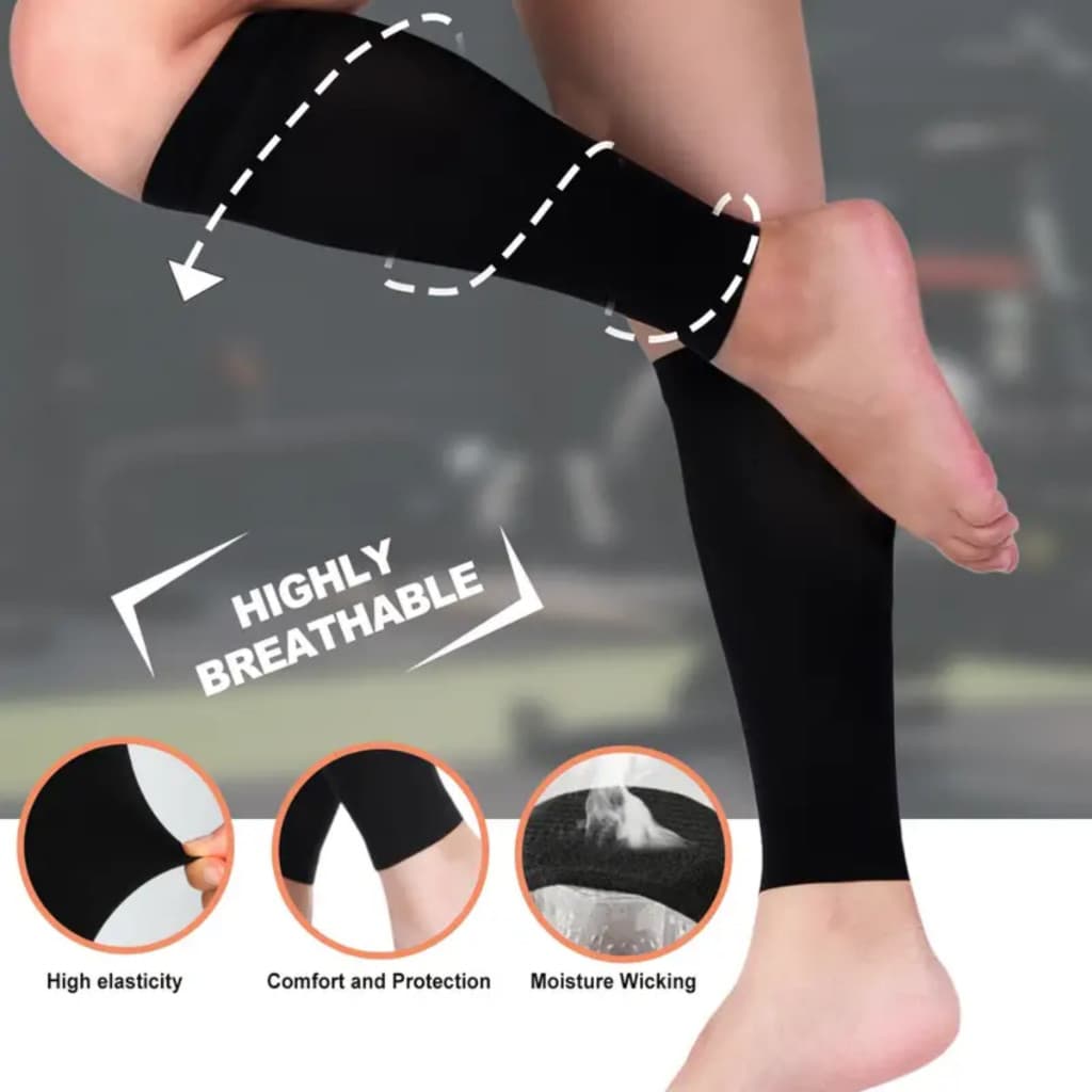 Canelito de Compressão Protetor de Canela Meiao de Futebol Canelito Suporte de Panturrilha