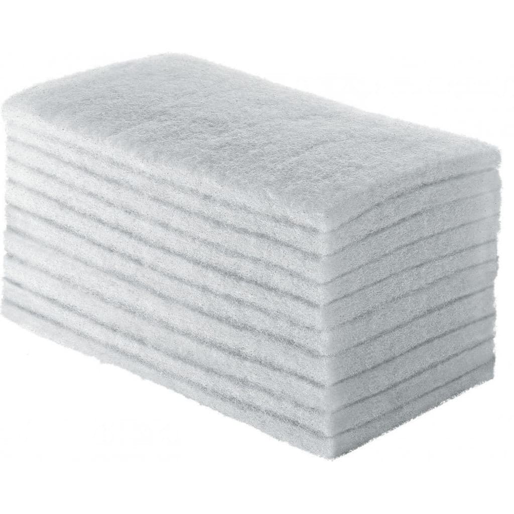 Kit 10 Unidades Fibra De Limpeza Leve Branca SuperPro Bettanin 22,5  x 10 cm Não Risca Para Porcelana Louças Cristais