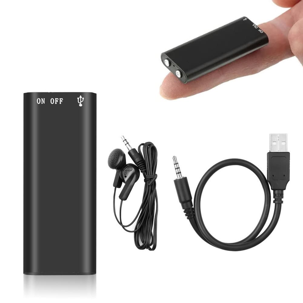 Mini Gravador De Áudio HD Gravador De Voz Digital Pode Gravar 96h 8G