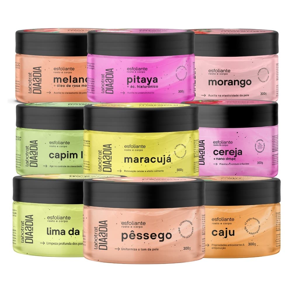 Esfoliante Corpo Rosto Hidrata Pele Dia a Dia Labotrat 300g