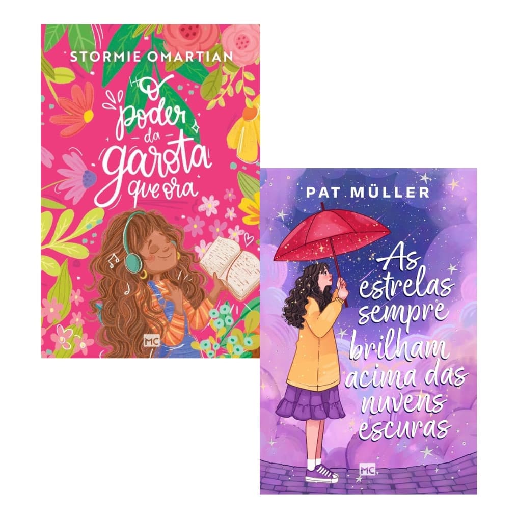 O Poder Da Garota Que Ora + As Estrelas Sempre Brilham Acima Das Nuvens Escuras - Livros Cristãos Infantil