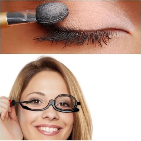 Óculos Para Maquiagem Lupa De Uma Lente Make Makeup Da Lente  Giratório Com Movimento Da Lente