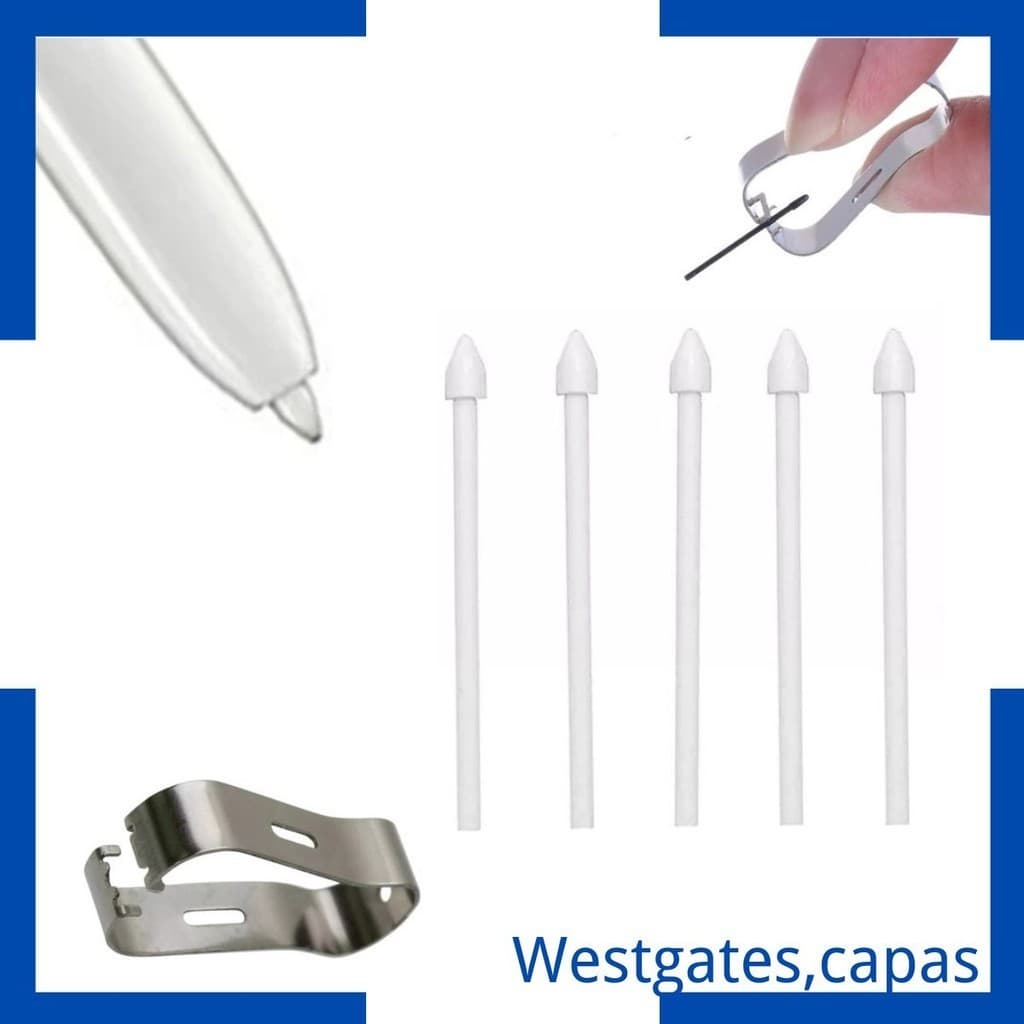 Kit Com 5 Unidades Ponteiras Reposição S Pen + 1 Extrator Compatível com linha S Tab Samsung