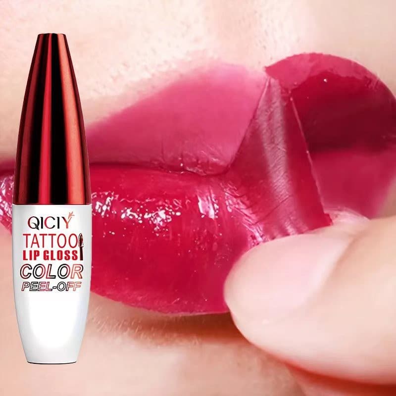 QICIY Peel Off Lip Stain Tatuagem Batom De Longa Duração E À Prova D'água Pink Tint Make Up