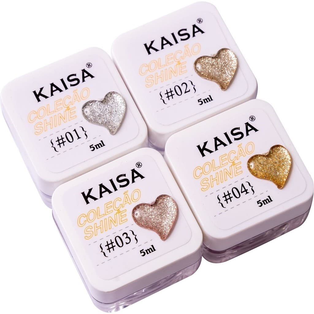 Gel Painting em gel Kaisa 5ml Shine para Decoração com glitter de Unhas Acrigel