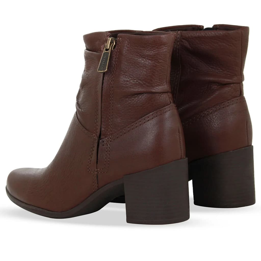 BOTA BOTTERO COURO LEGITIMO ZIPER CALCE FACIL ENVIO RAPIDO