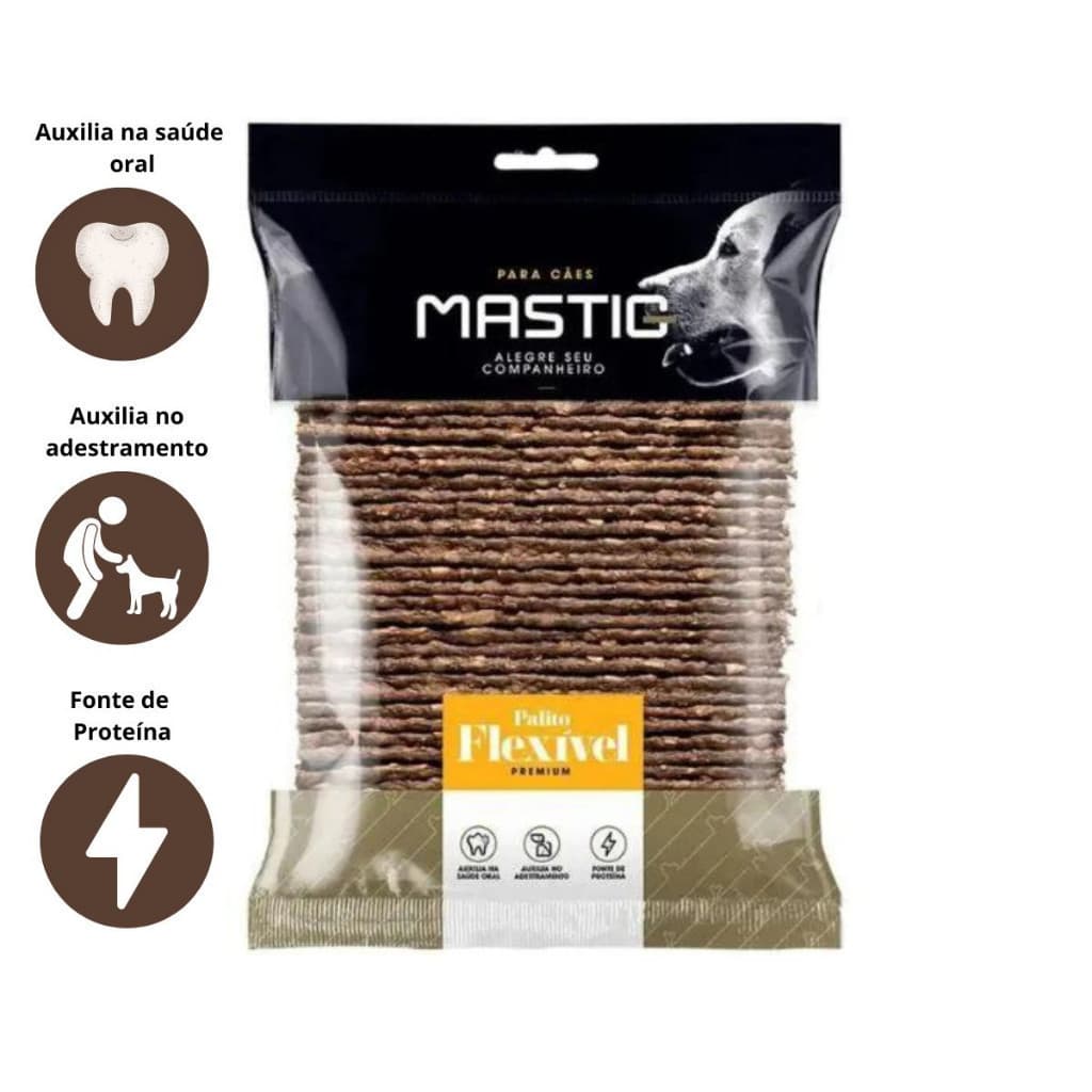 Osso Palito Flexível Sabor Bacon Mastig 900 Gr