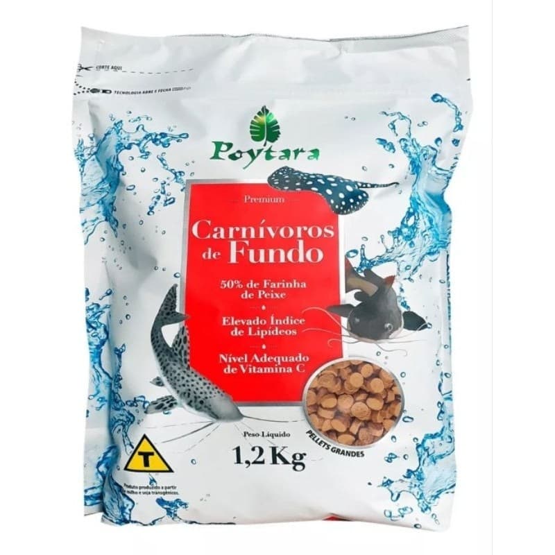 Poytara Carnivoros Fundo 1,200 kg Pellet Grande