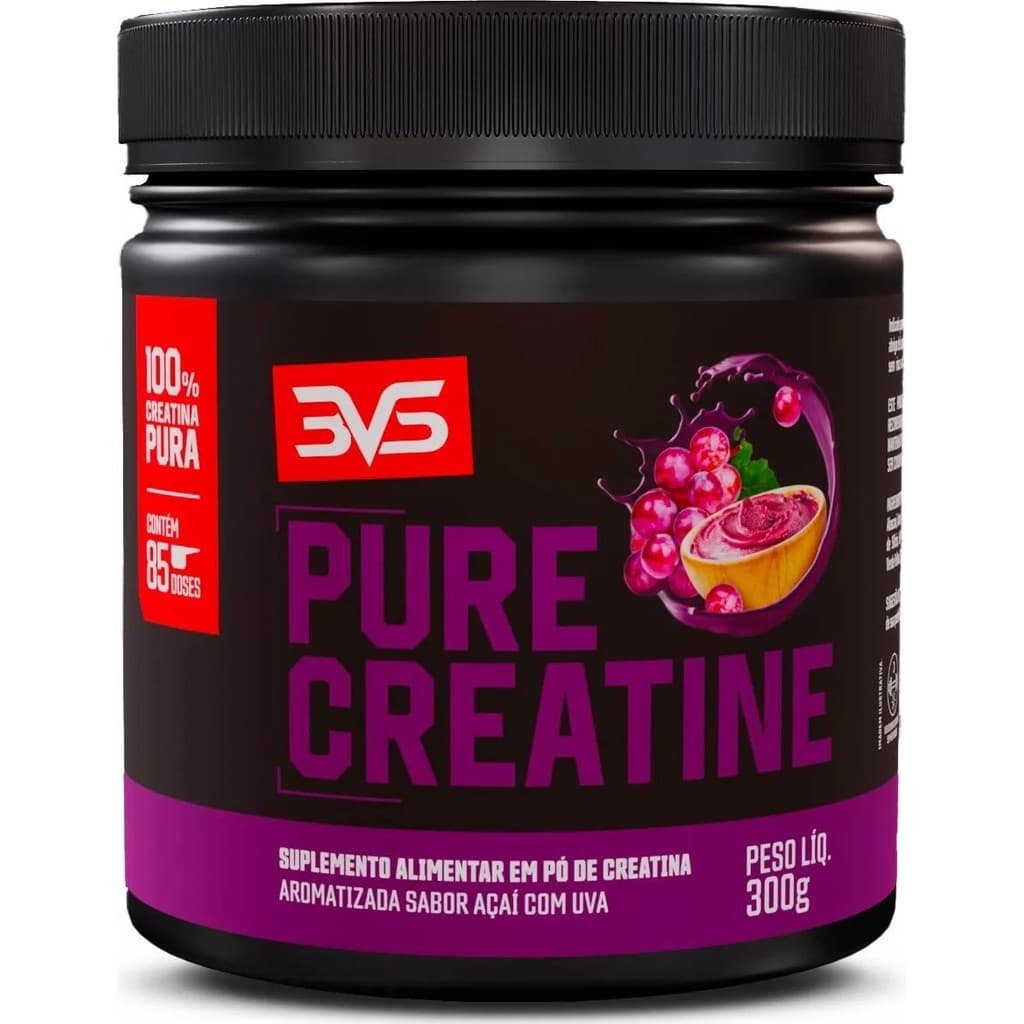 Creatina Monohidratada Saborizada - 300g - 100% Pura - Pure Creatine 85 doses