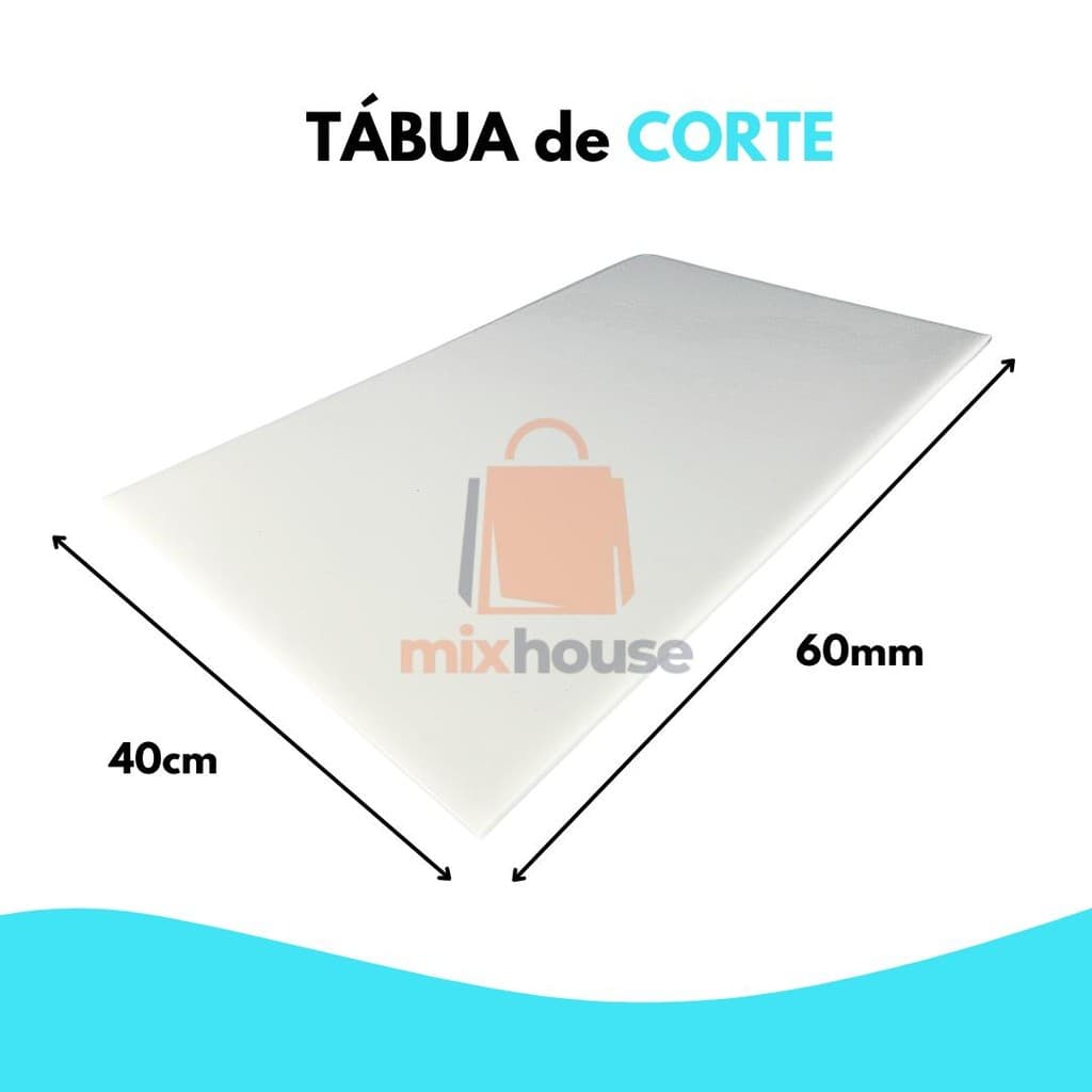 Tábua de corte Profissional Polietileno Carnes Legumes Verduras 60X40