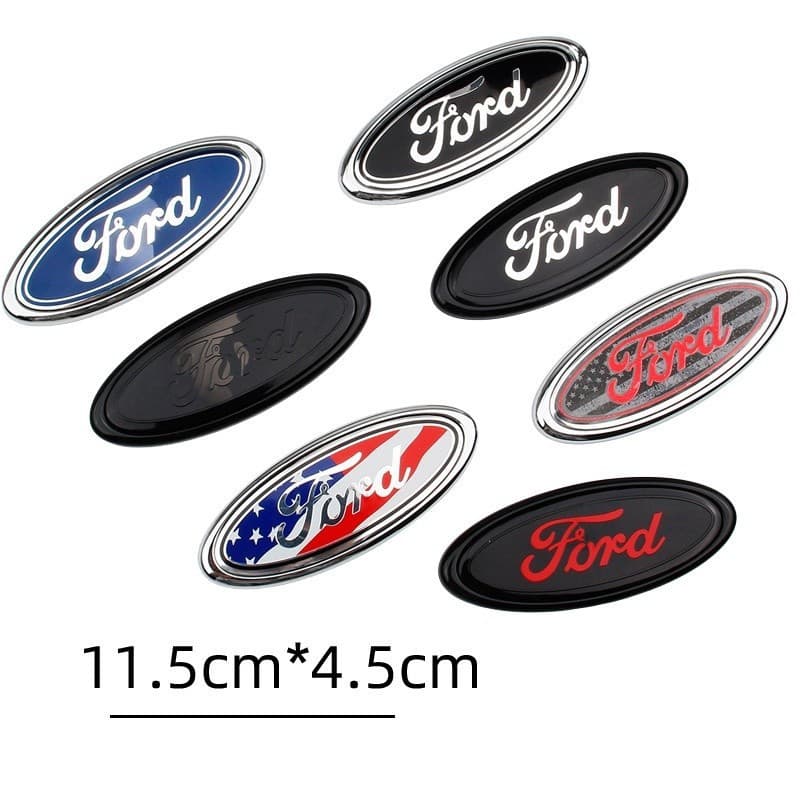 1 ABS 11.5CM * 4.5 Emblema De Substituição Do Logotipo Ford Grelha Dianteira Traseira Para
