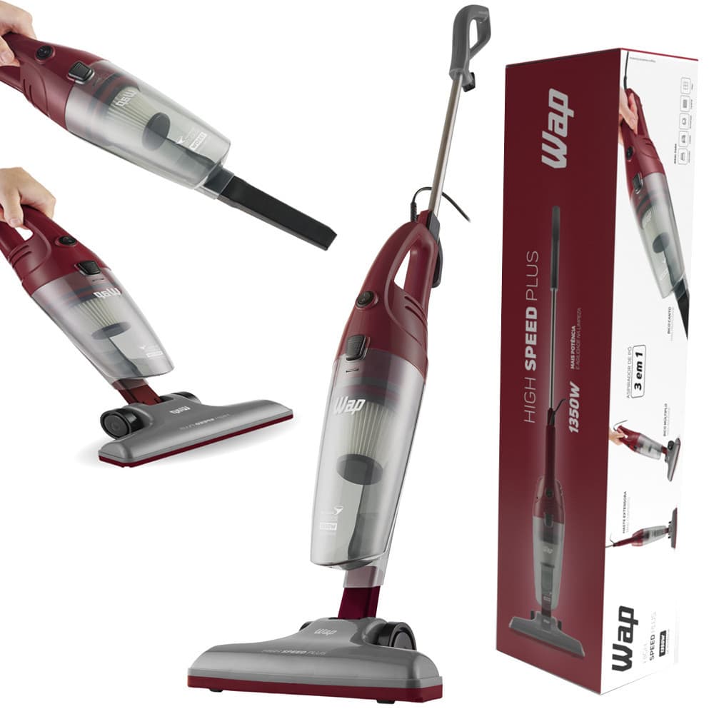 Aspirador Pó Vertical de Mão Vassoura Elétrica High Speed Plus 1350w Wap
