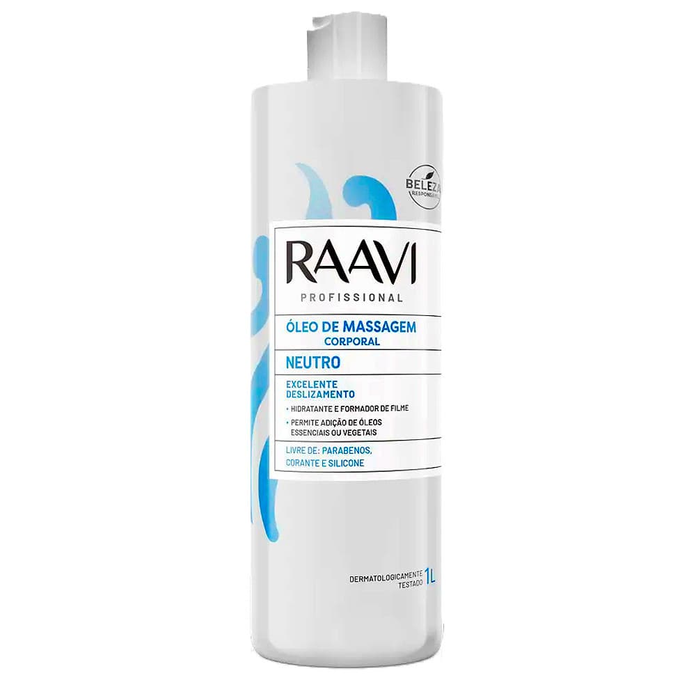 Óleo De Massagem Corporal Neutro 1L - Raavi