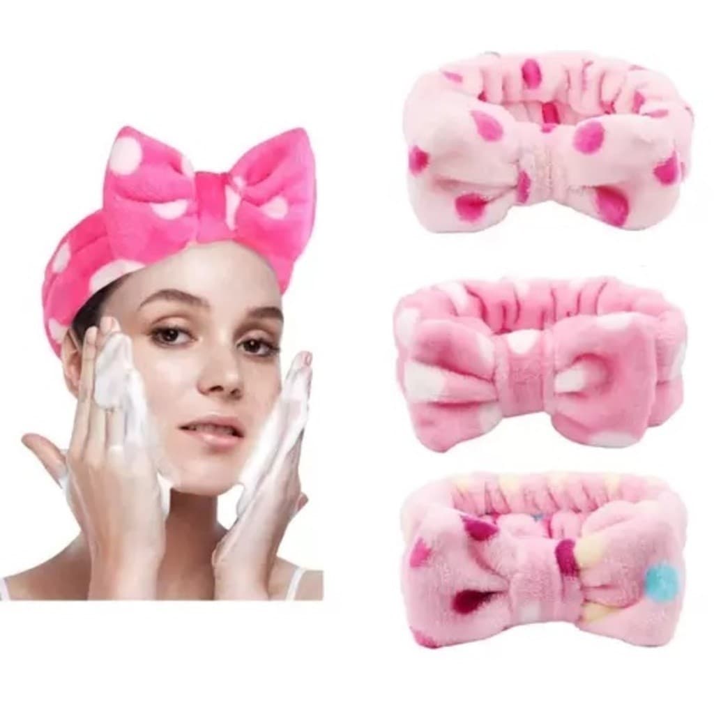 Faixa Laço Maquiagem Makeup Toalha Tiara Cabelo Rosto Limpo-YOUYI