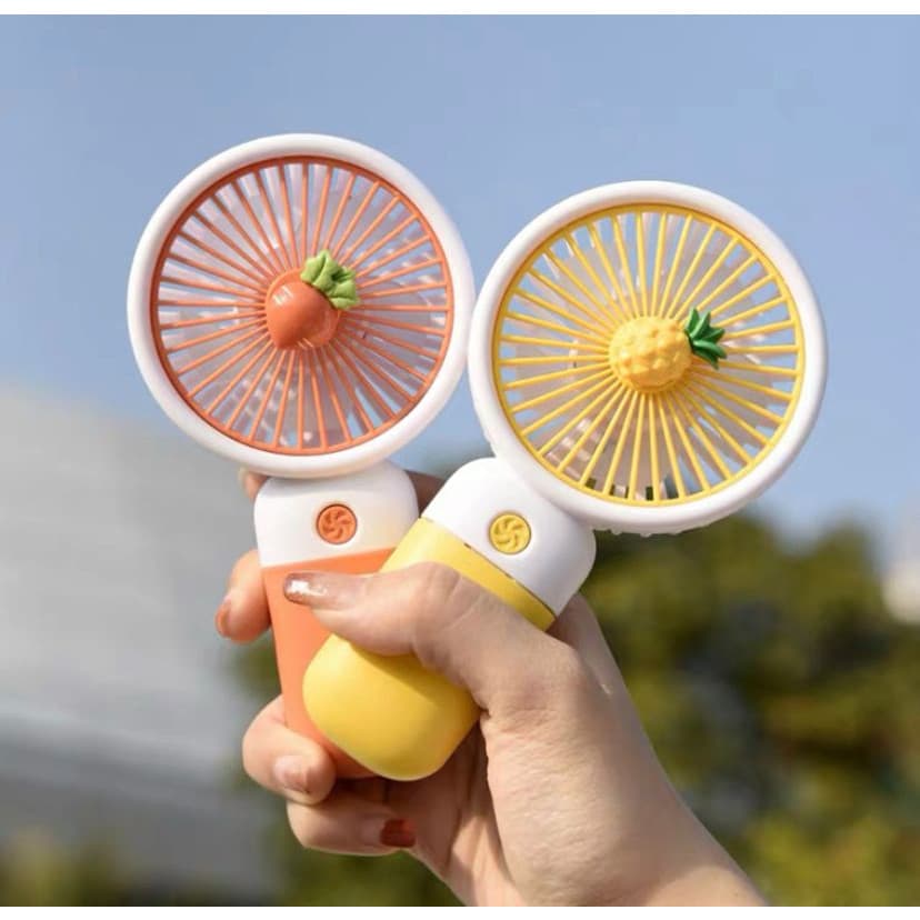 mini ventilador portátil com carregamento USB, apoio de mesa e celular