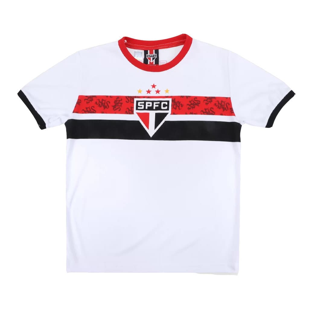 Camisa do São Paulo Infantil Stencil Oficial Braziline