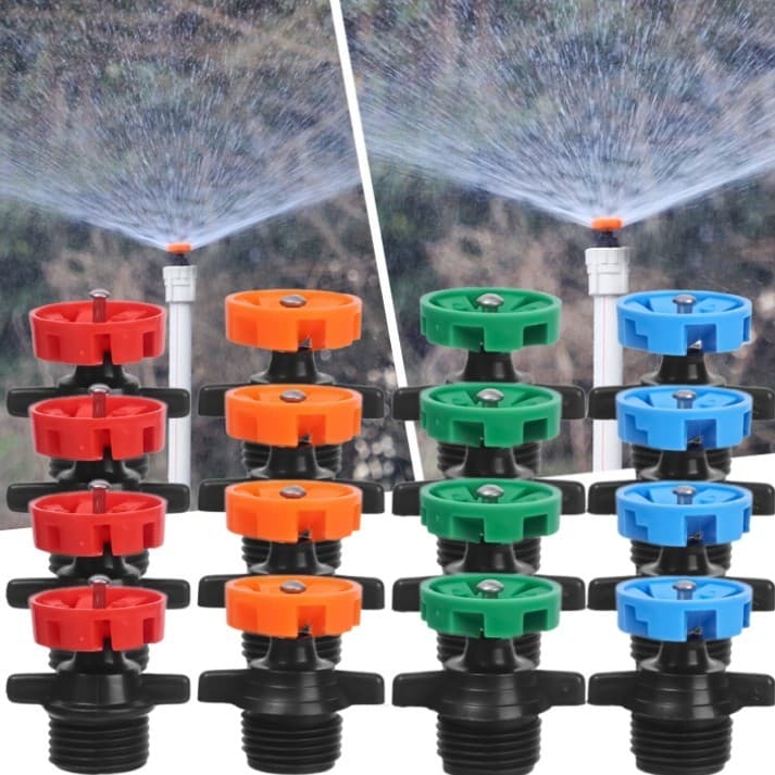 Bocal Giratório Automático De 1/3/5 Unidades-Pulverizador De Irrigação Agrícola-Bicos Giratórios De 360 Graus-Sistema De Plantio-Aspersor De 4 Pontos-Para Gramado De Jardim Verde