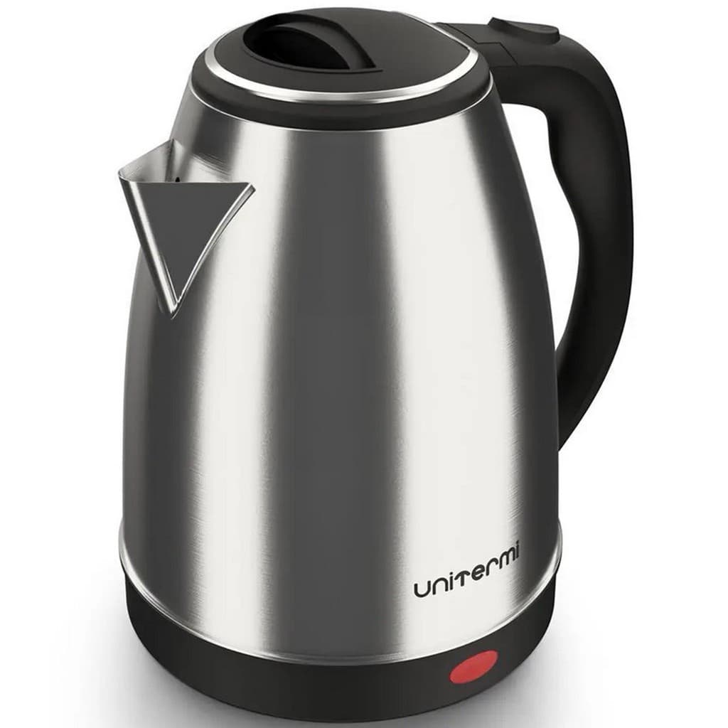 Chaleira Elétrica Unitermi Atacama Prateada 1.8l Rápida, Segura e Moderna