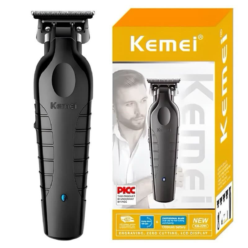 Kemei KM-2299 Máquina De Barbear Profissional Acabamento Aparador De Cabelo Detalhador Barbeiro Cortar Elétrica