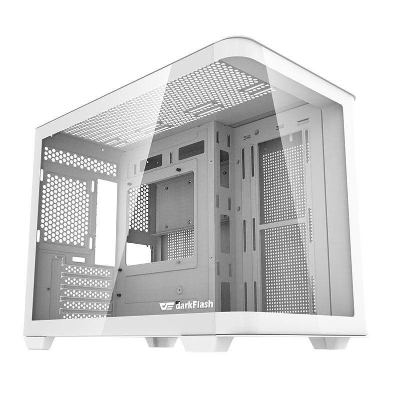 Gabinete Gamer Aigo DarkFlash DPW90M, Mini-Tower, Lateral de Vidro, Branco, DPW90M-WH