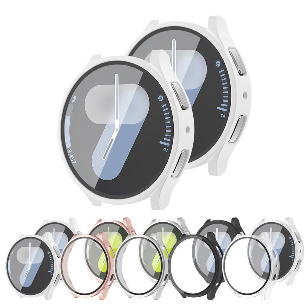 Capa com película temperada para Samsung Galaxy Watch 7 40mm 44mm case do Relógio