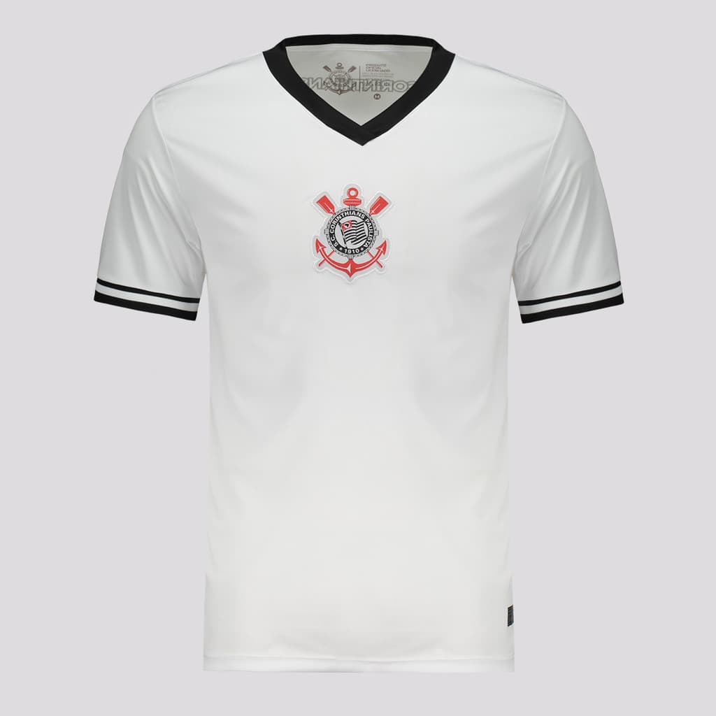 Camisa Corinthians Logo Branca