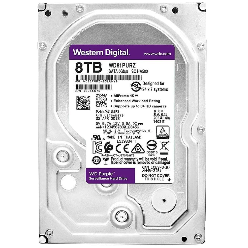 HD PURPLE 8TB WESTERN DIGITAL