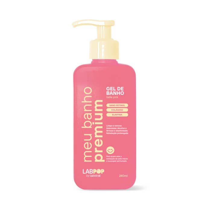 Gel de Banho Belle Pink 240ml Labpop - Labotrat
