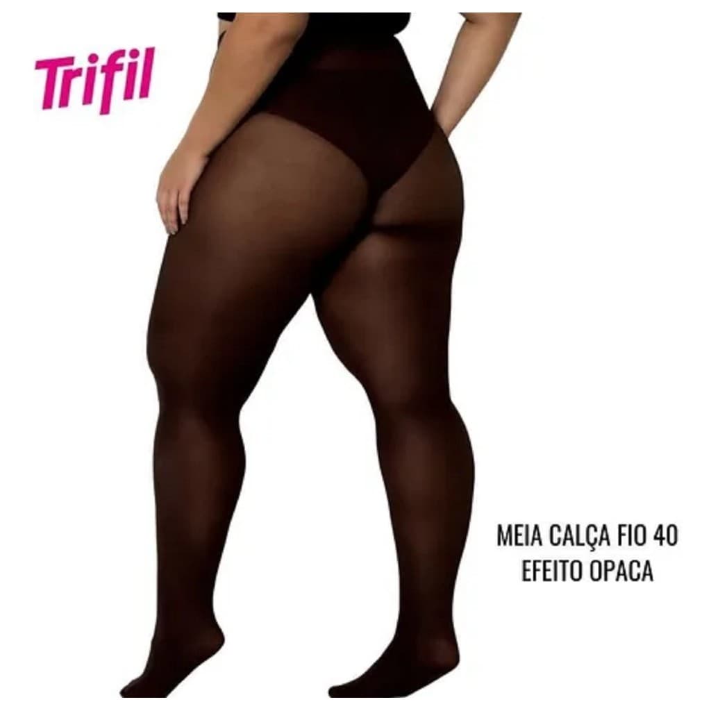 Meia Calça Grossa Trifil Opaca Plus Size Fio 40 W06101